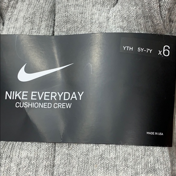 NIKE EVERYDAY CUSHIONED CREW 6 pairs SOCKS NWT - Picture 5 of 16